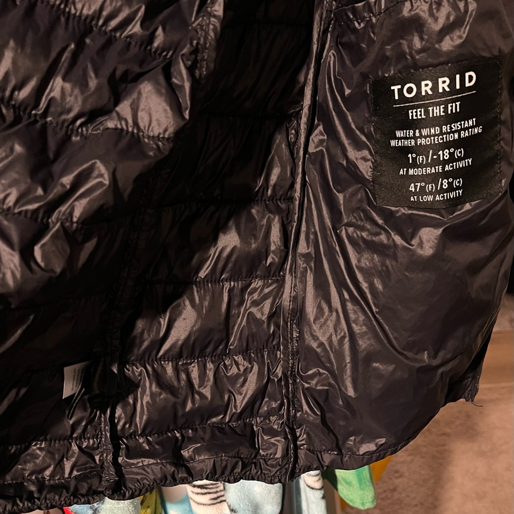 Black Torrid Packable Puffer Coat - image 8